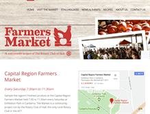 Tablet Screenshot of capitalregionfarmersmarket.com.au